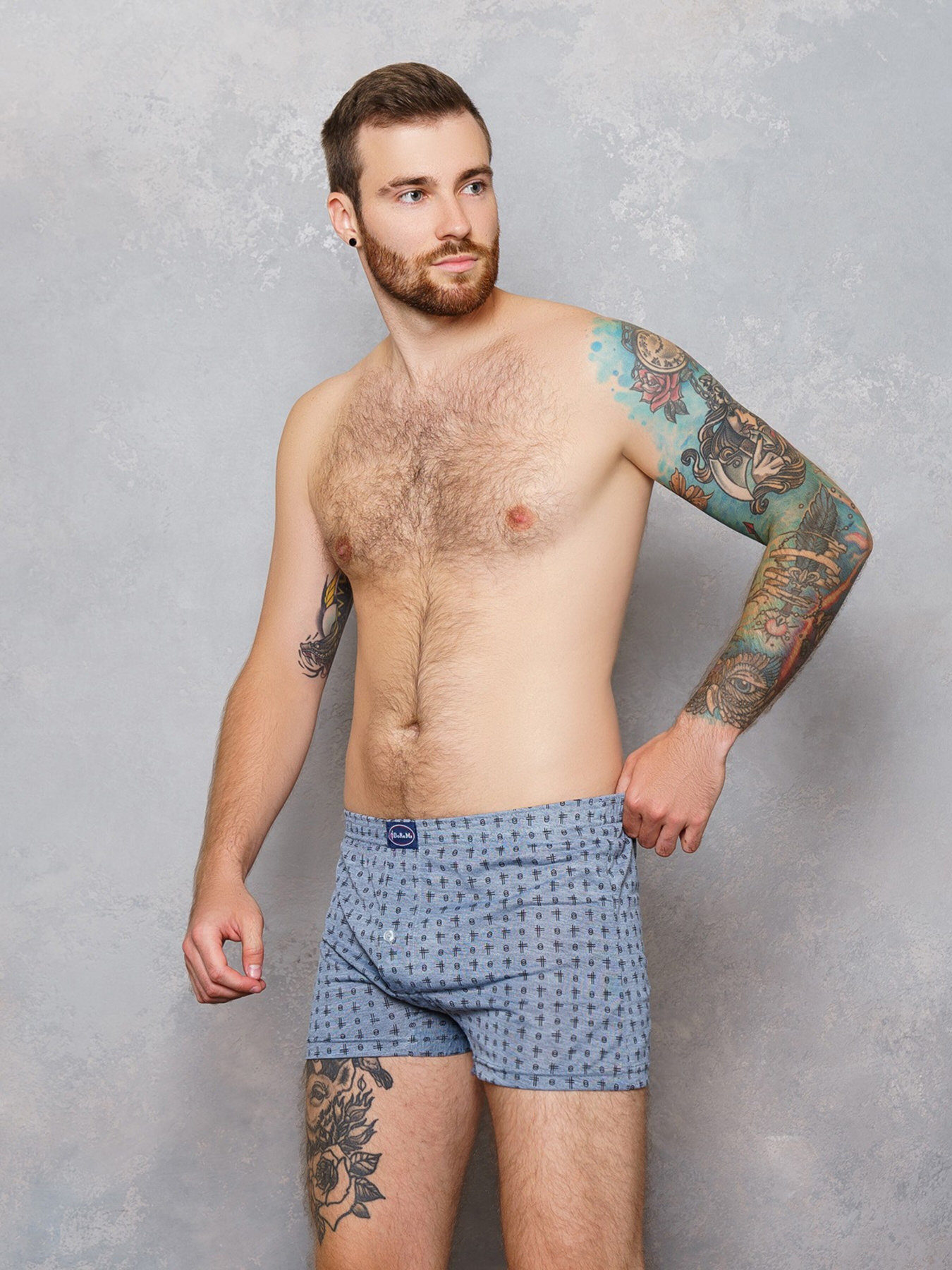 Трусы ISSA Plus модель GN5-93_grey. Фото