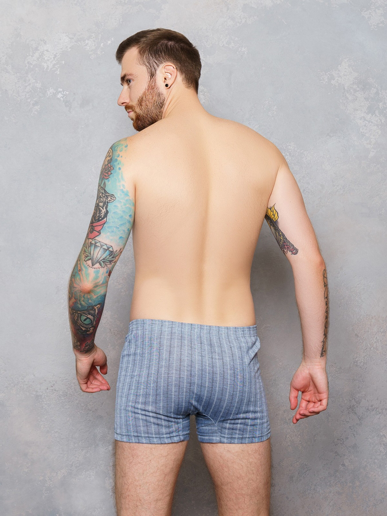 Трусы ISSA Plus модель GN5-97_grey. Фото