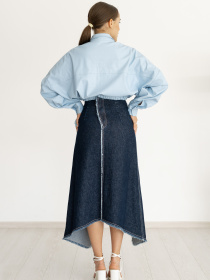 Джинсовая юбка 7/11 Seven Eleven модель SE22SkDnmBttn Фото