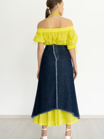 Джинсовая юбка 7/11 Seven Eleven модель SE22SkDnmBttn Фото