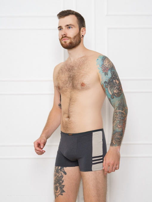 Трусы ISSA Plus модель GN5-108__darkgray Фото