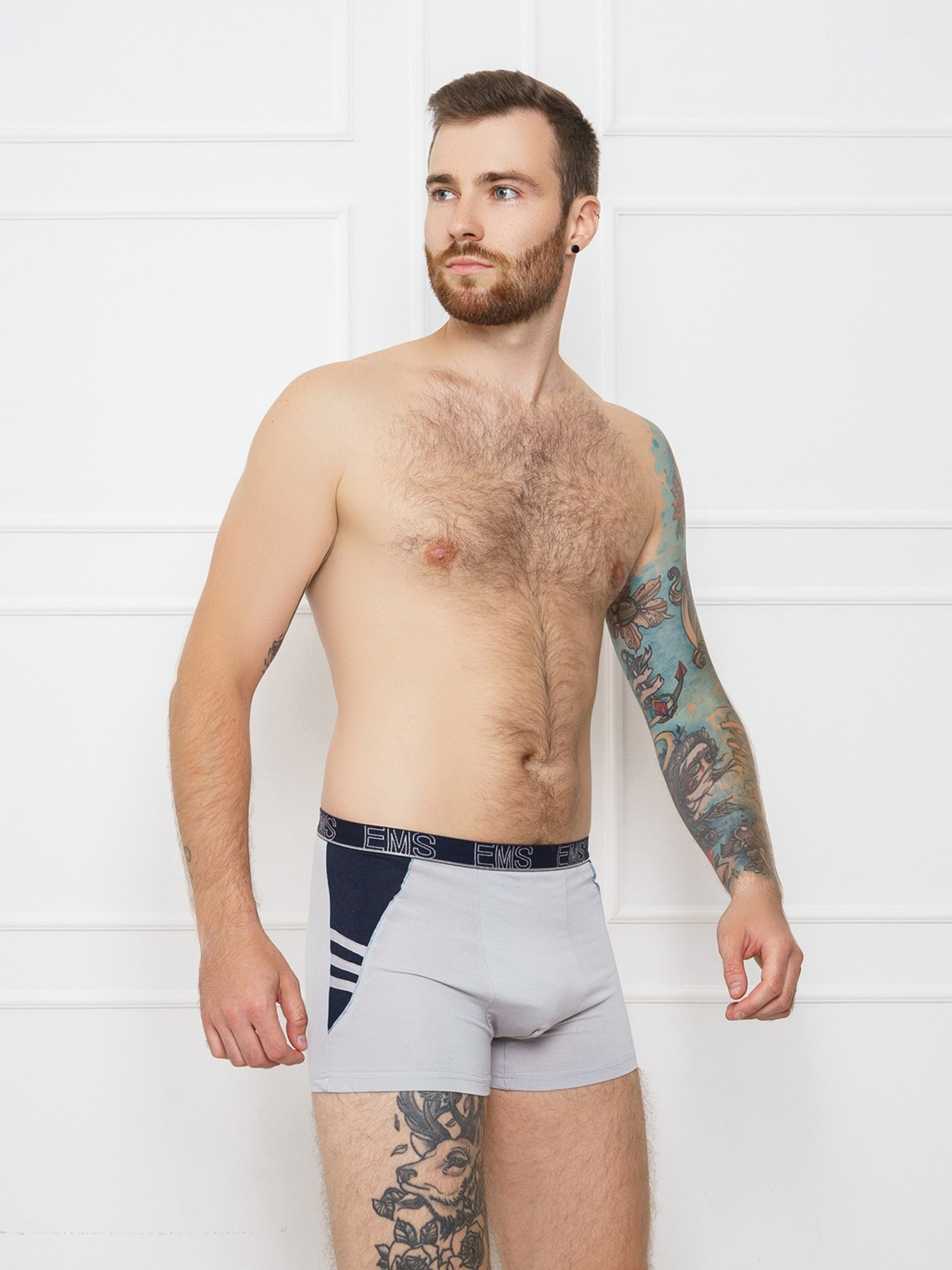 Трусы ISSA Plus модель GN5-109__grey Фото