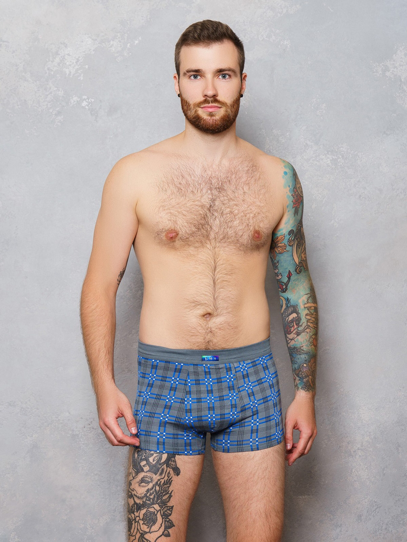 Трусы ISSA Plus модель GN5-113__grey Фото