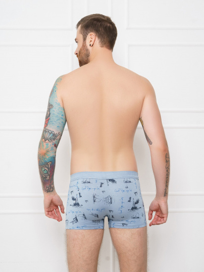 Труси ISSA Plus модель GN5-143__blue — фото - INTERTOP