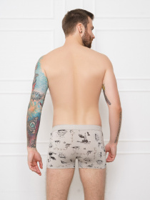 Трусы ISSA Plus модель GN5-143__grey Фото