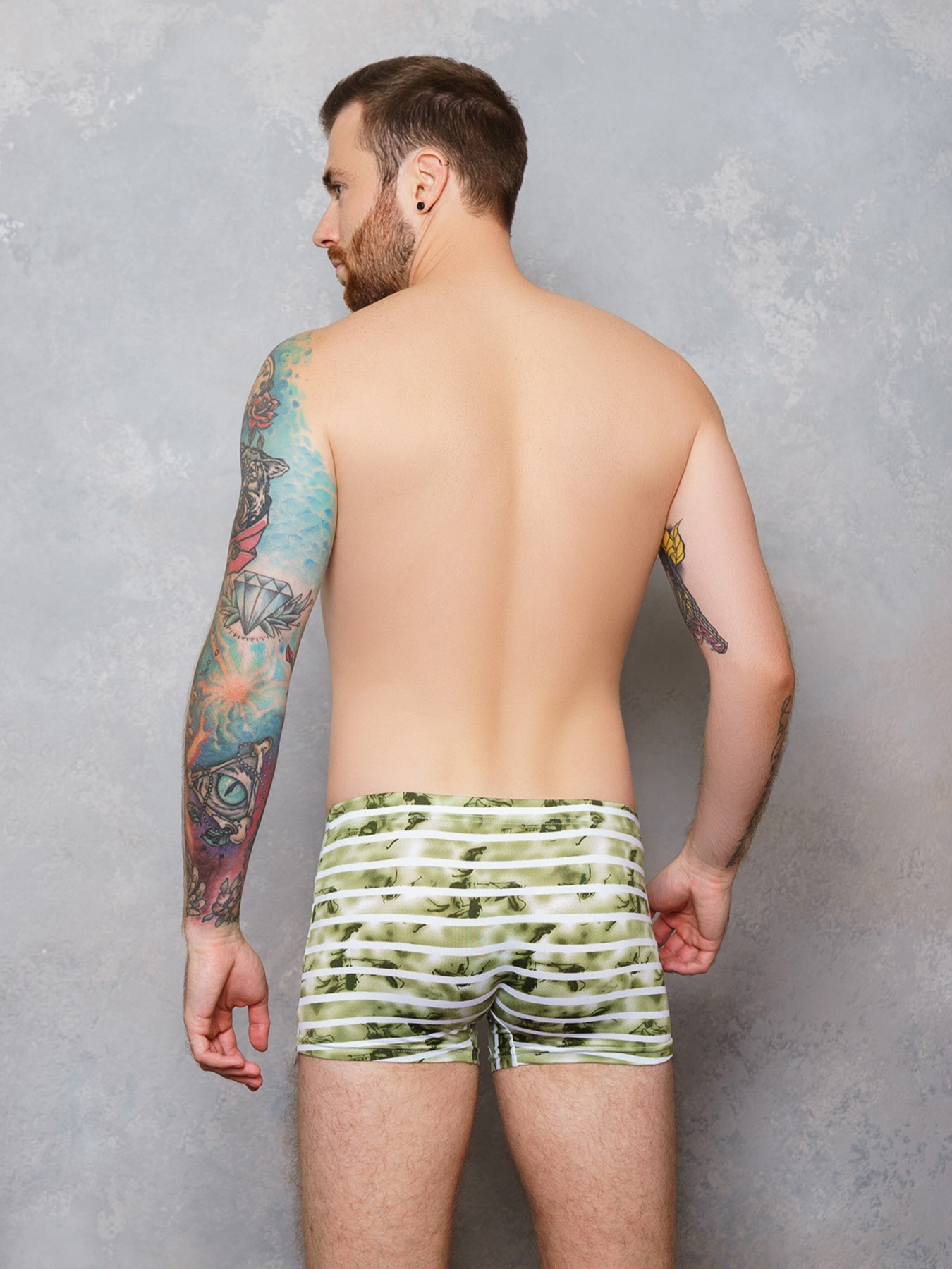 Трусы ISSA Plus модель GN5-146__khaki Фото