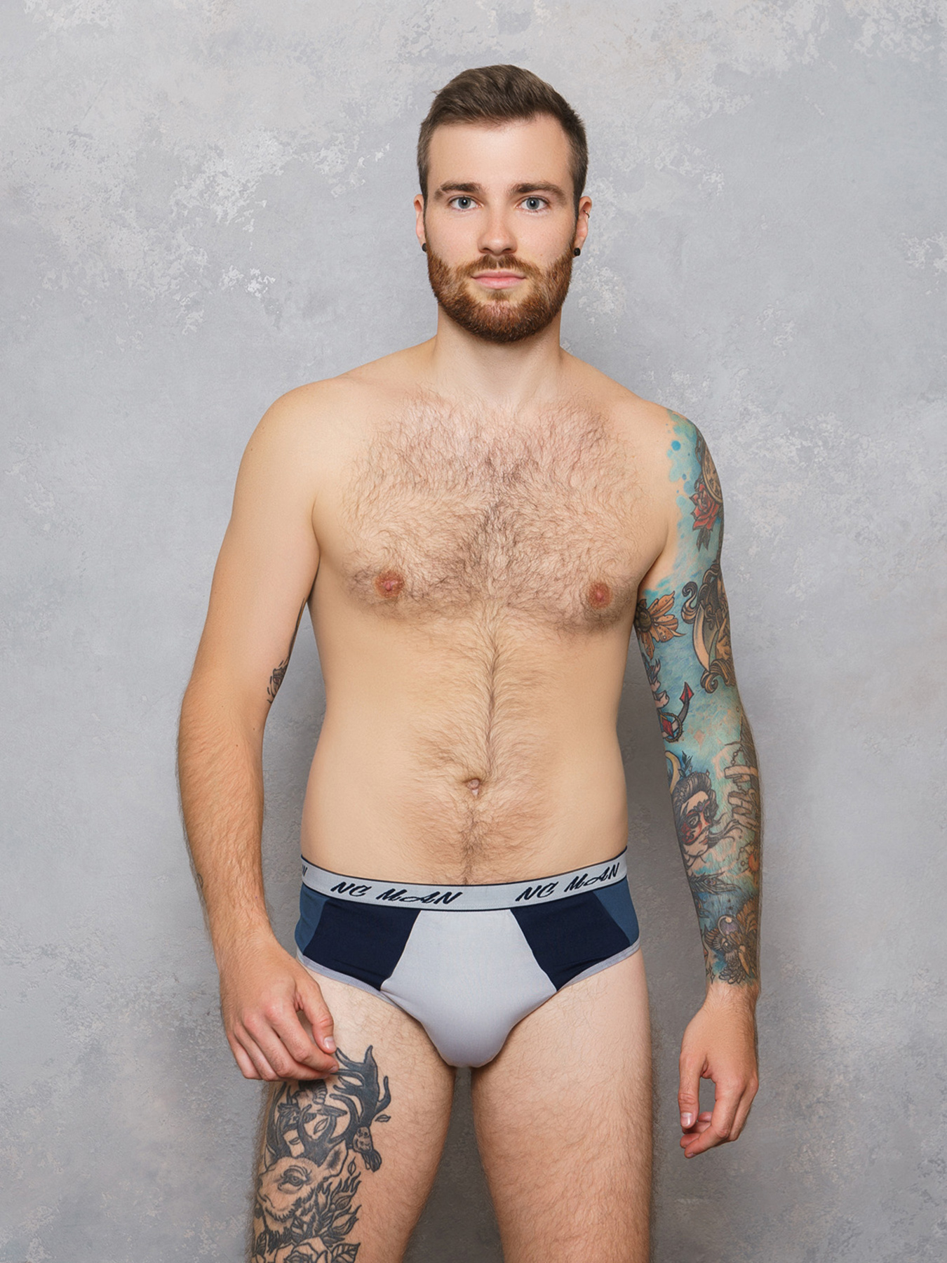 Трусы ISSA Plus модель GN5-155__grey Фото