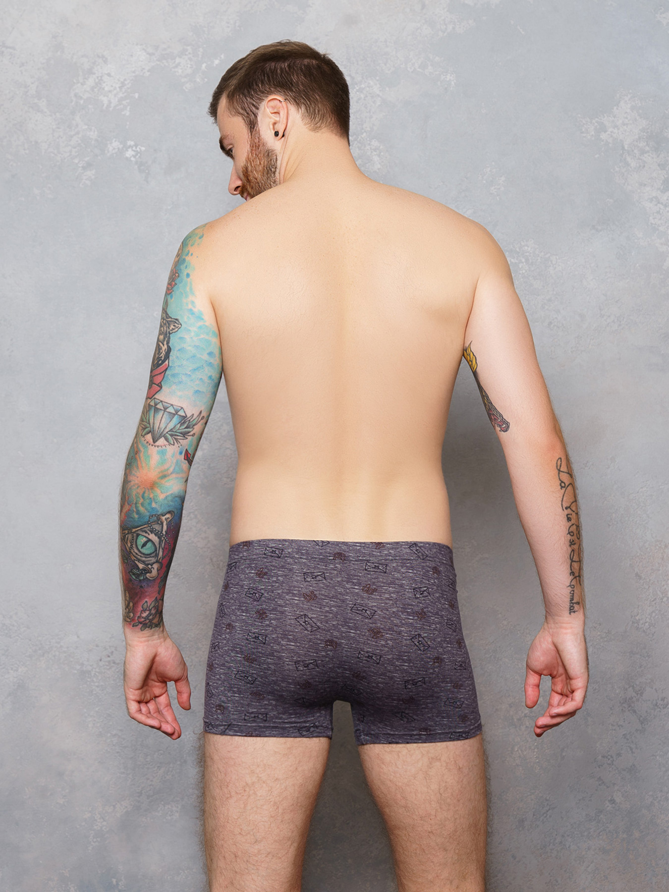 Трусы ISSA Plus модель GN5-157__grey Фото