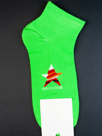 Носки и гольфы ISSA Plus модель GNS-107__lightgreen Фото