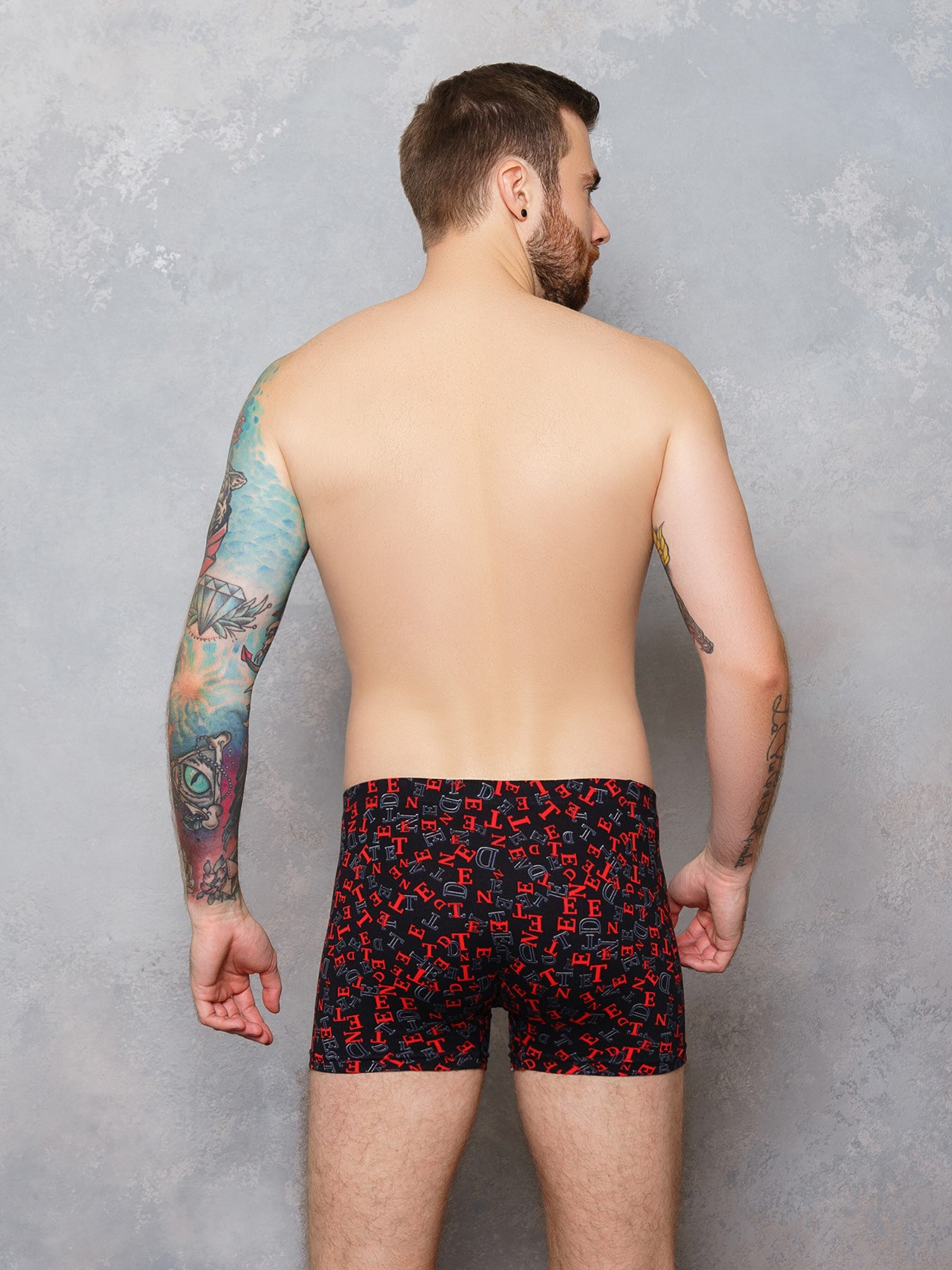 Труси ISSA Plus модель GN5-127_.blackred Фото