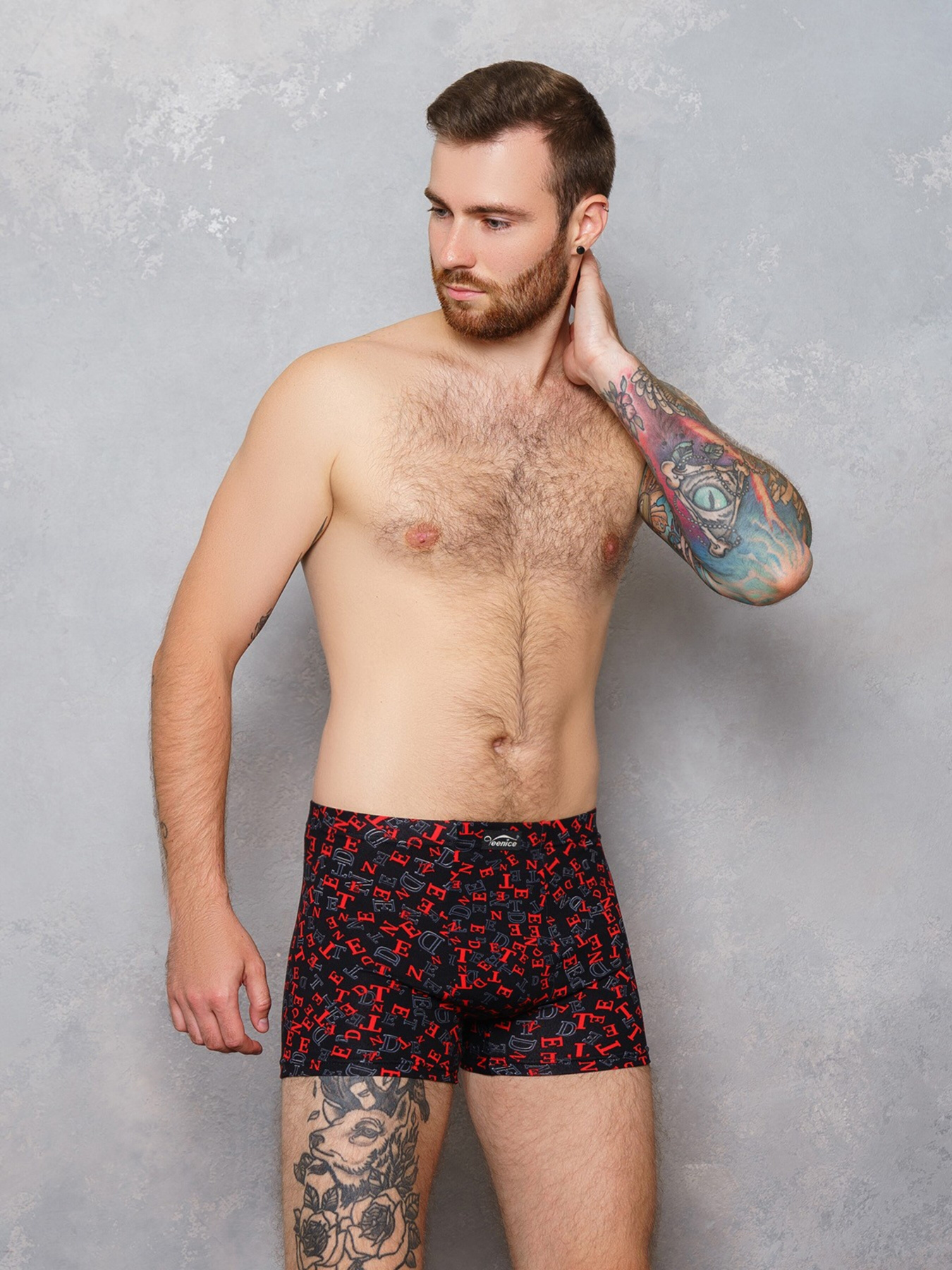 Труси ISSA Plus модель GN5-127_.blackred Фото