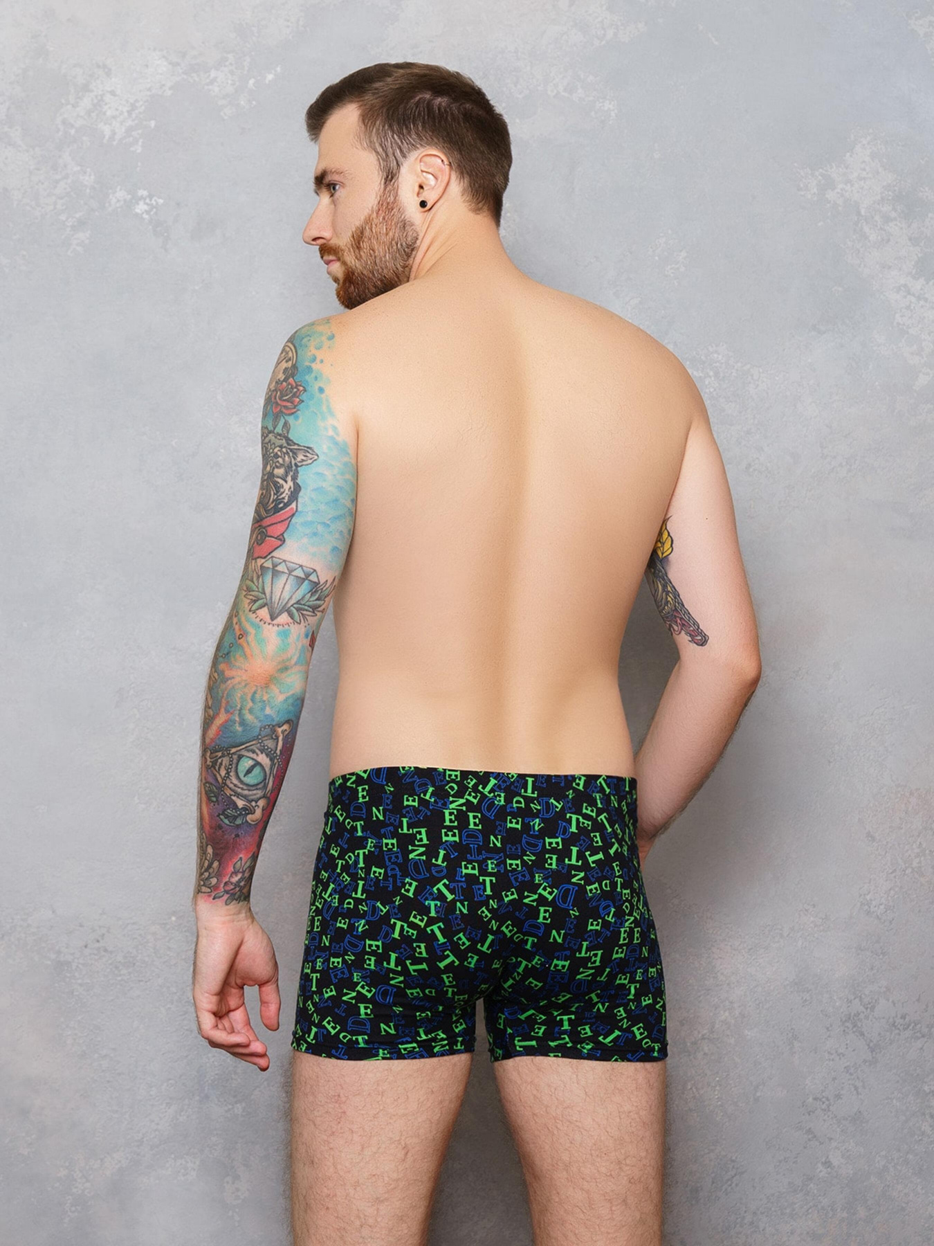 Трусы ISSA Plus модель GN5-127_.blackgreen Фото