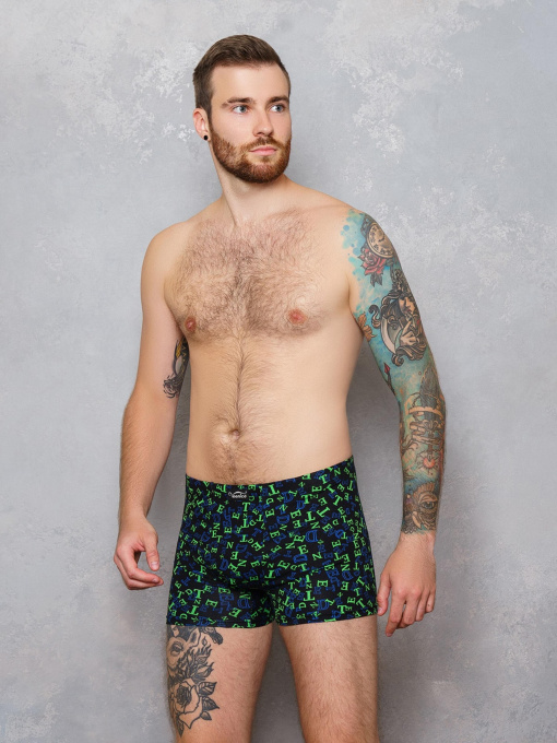 Труси ISSA Plus модель GN5-127_.blackgreen Фото