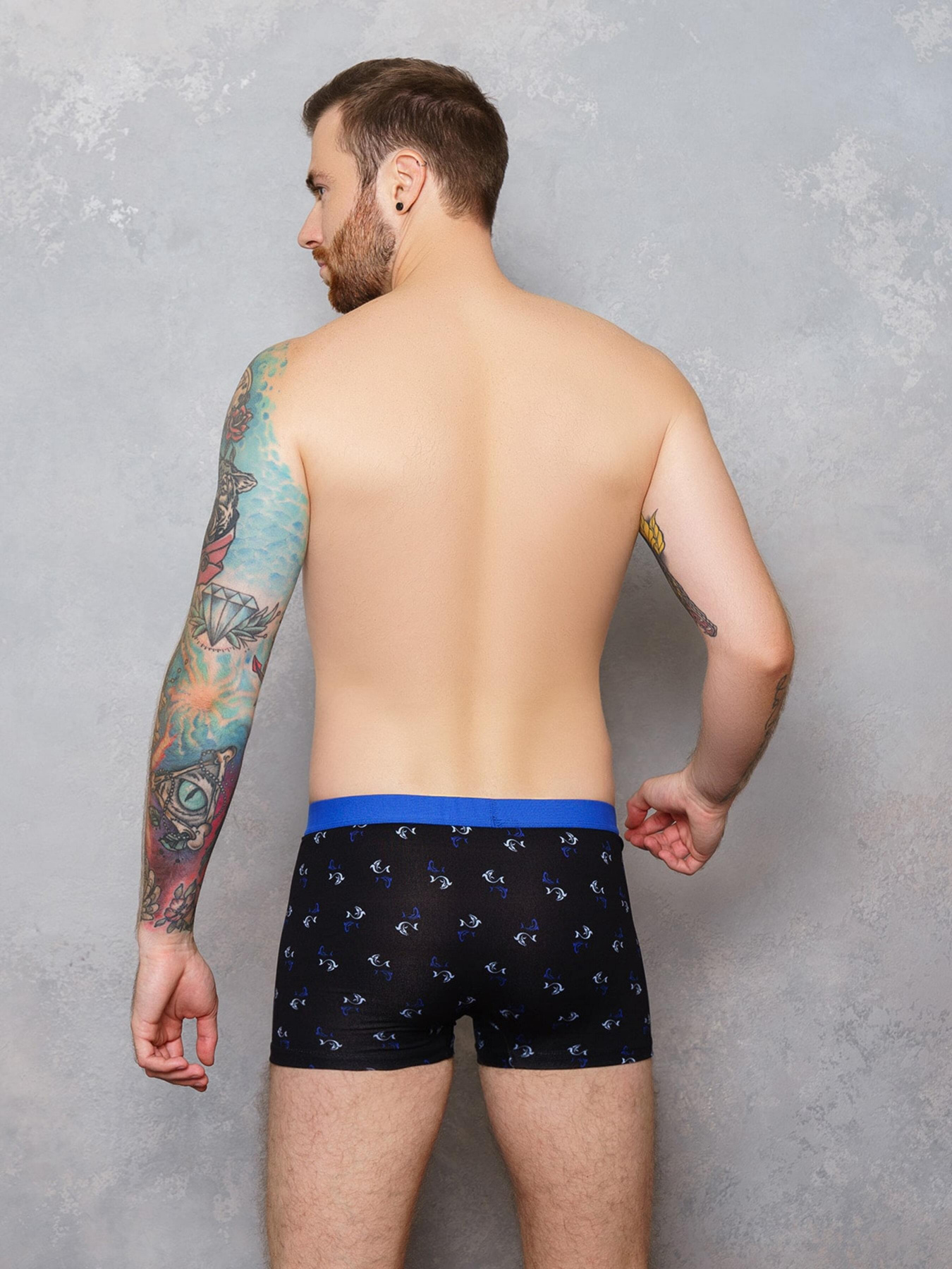 Трусы ISSA Plus модель GN5-132_.blackblue Фото