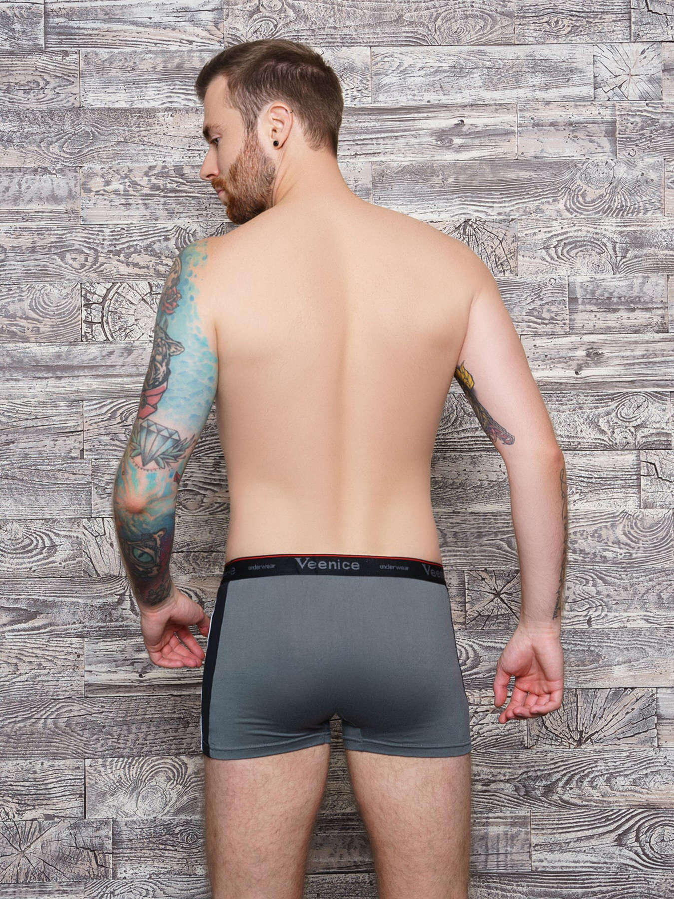 Трусы ISSA Plus модель GN5-133_.greyblack Фото