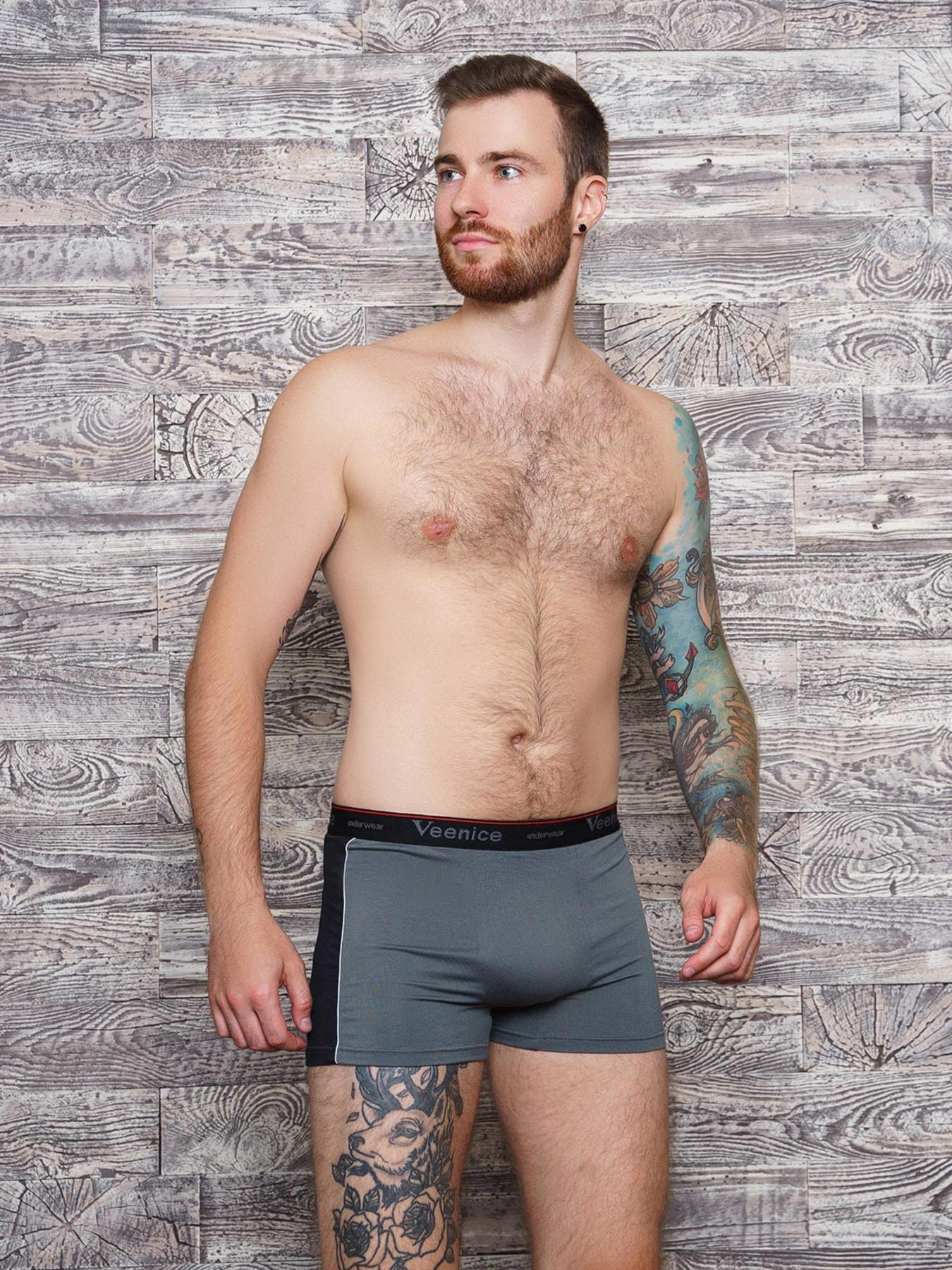 Трусы ISSA Plus модель GN5-133_.greyblack Фото