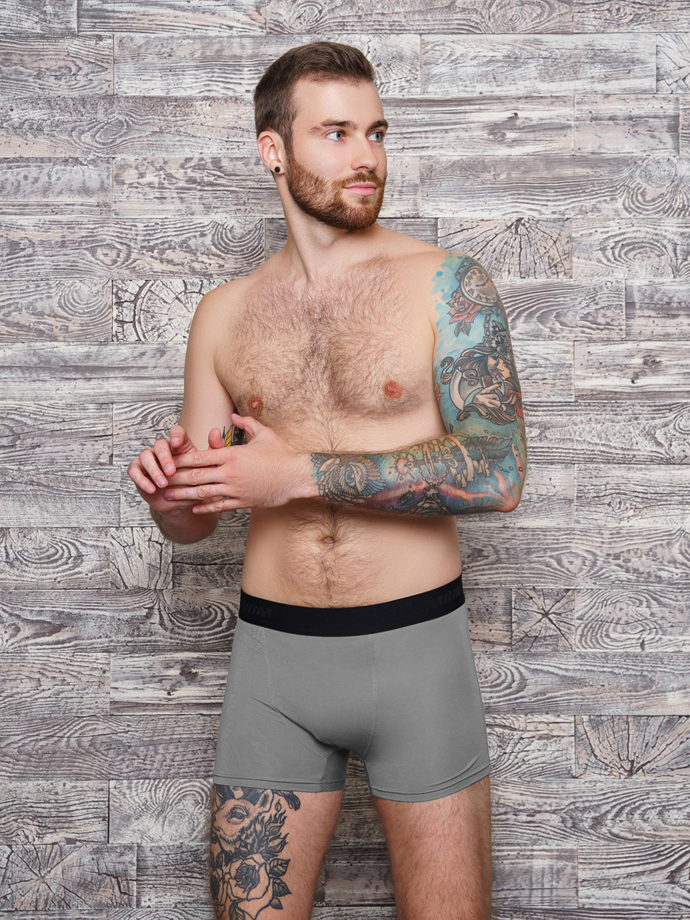 Трусы ISSA Plus модель GN5-153_.grey Фото