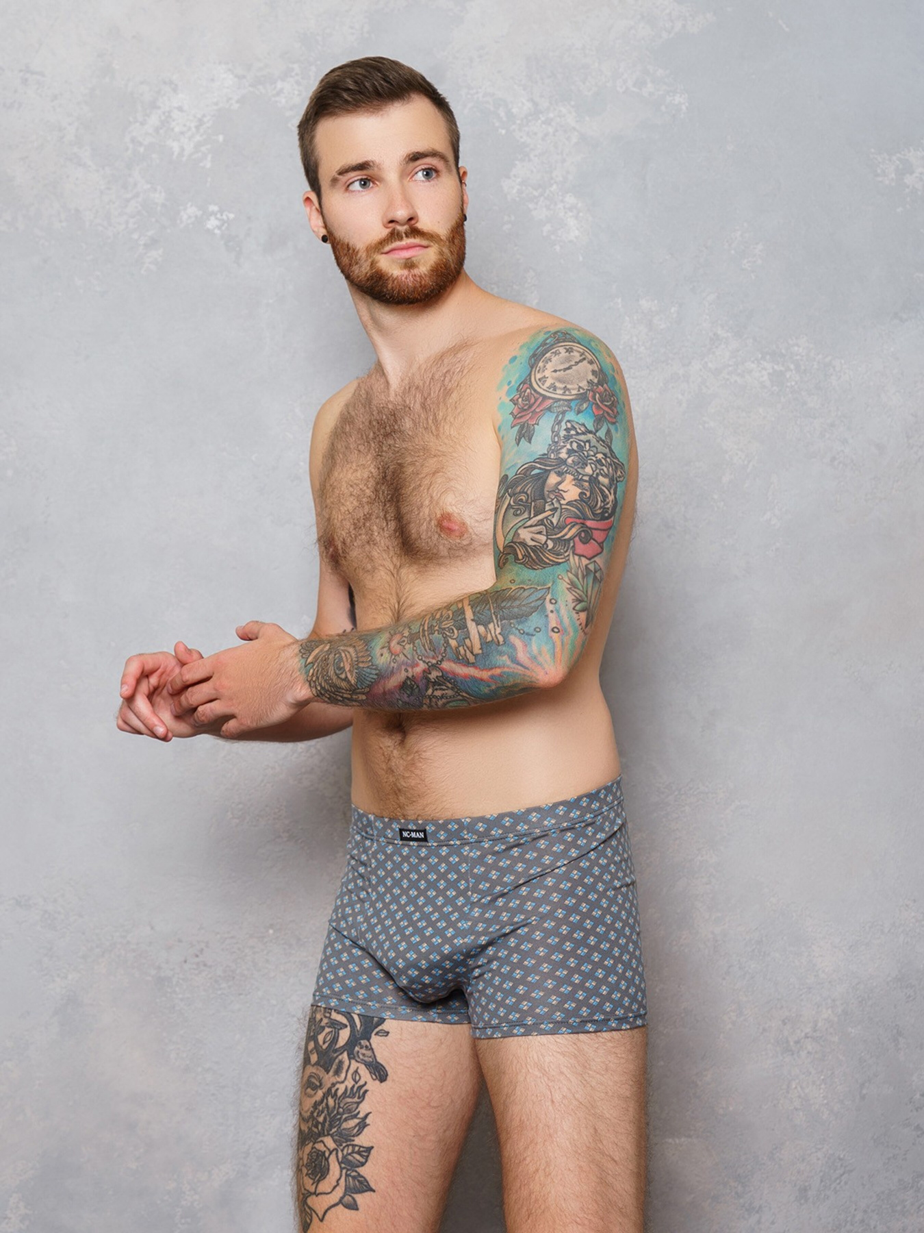 Трусы ISSA Plus модель GN5-161_.grey Фото