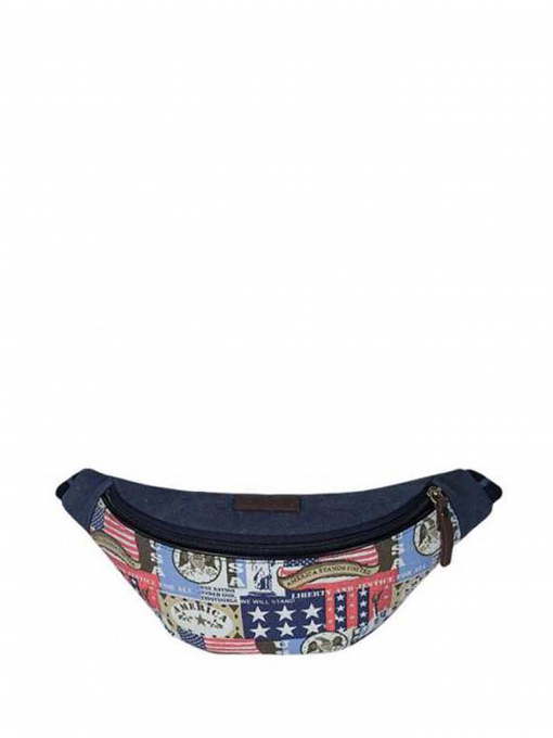 Поясная сумка Exodus модель 991LeatherCanvasBlue Фото