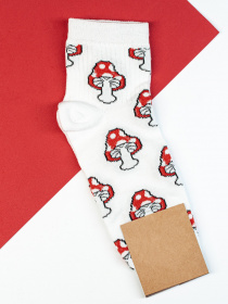 Шкарпетки та гольфи ISSA Plus модель NS-100_white Фото