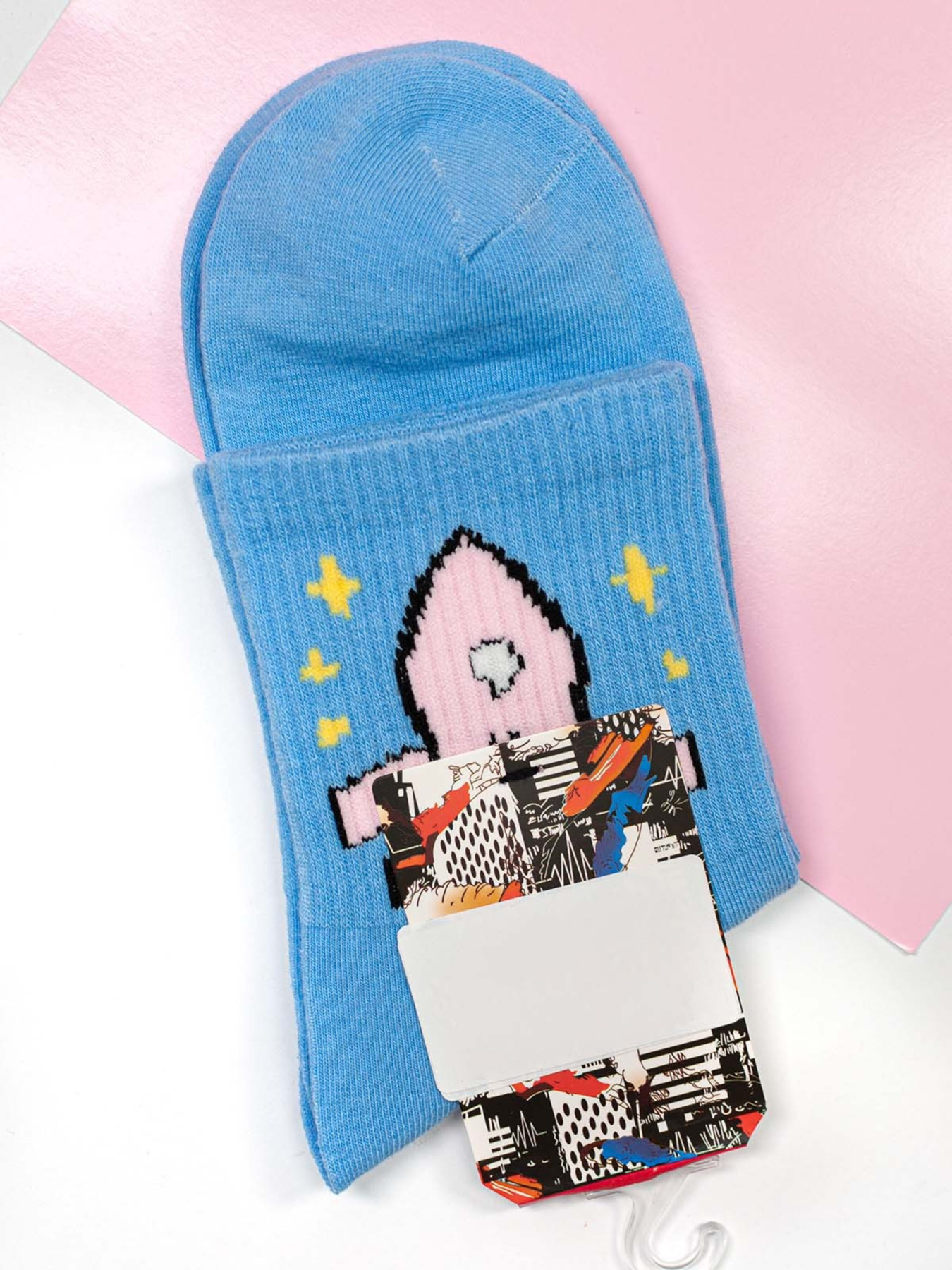 Шкарпетки та гольфи ISSA Plus модель NS-112_lightblue Фото