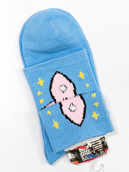 Шкарпетки та гольфи ISSA Plus модель NS-112_lightblue — фото - INTERTOP