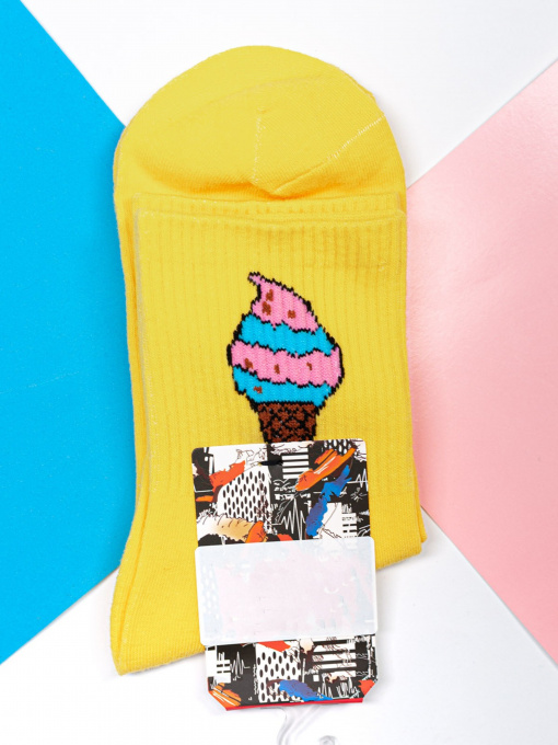 Шкарпетки та гольфи ISSA Plus модель NS-112_yellow Фото