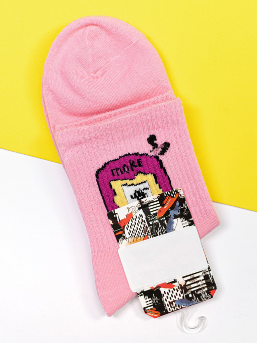 Носки и гольфы ISSA Plus модель NS-112_pink Фото