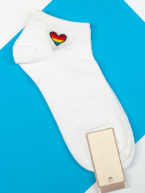 Шкарпетки та гольфи ISSA Plus модель NS-115_white Шкарпетки та гольфи ISSA Plus модель NS-115_white Фото