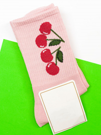 Носки и гольфы ISSA Plus модель NS-118_pink Носки и гольфы ISSA Plus модель NS-118_pink Фото