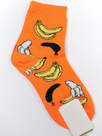 Носки и гольфы ISSA Plus модель NS-120_orange Носки и гольфы ISSA Plus модель NS-120_orange Фото