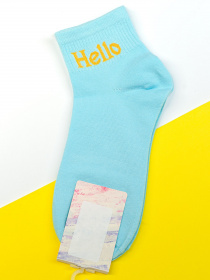 Носки и гольфы ISSA Plus модель NS-123_lightblue Фото