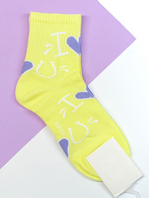 Шкарпетки та гольфи ISSA Plus модель NS-124_yellow Фото