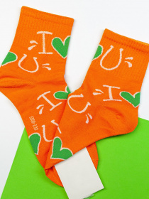 Носки и гольфы ISSA Plus модель NS-124_orange Фото