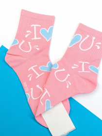 Шкарпетки та гольфи ISSA Plus модель NS-124_pink Фото