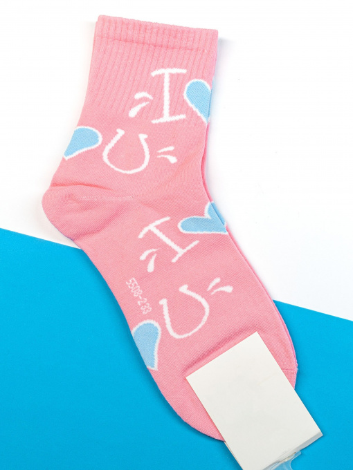 Носки и гольфы ISSA Plus модель NS-124_pink Фото