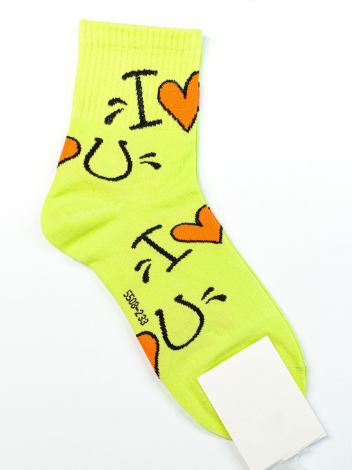 Носки и гольфы ISSA Plus модель NS-124_lightgreen Фото