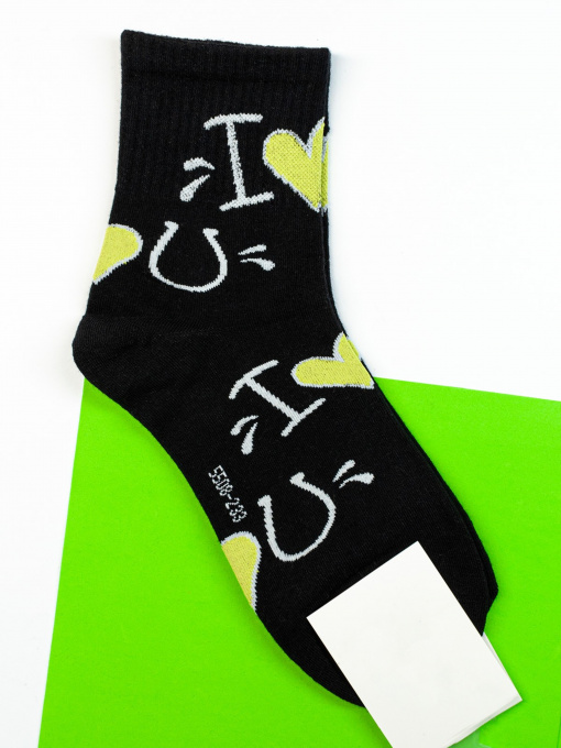 Шкарпетки та гольфи ISSA Plus модель NS-124_black Фото