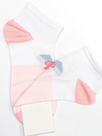 Носки ISSA Plus модель NS-126_pinkwhite Носки ISSA Plus модель NS-126_pinkwhite Фото