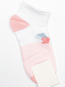 Носки ISSA Plus модель NS-126_pinkwhite Носки ISSA Plus модель NS-126_pinkwhite Фото