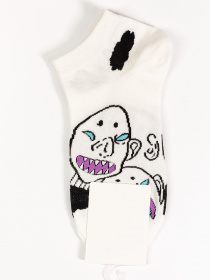 Носки ISSA Plus модель NS-131_whiteblack Фото