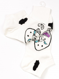 Шкарпетки ISSA Plus модель NS-131_whiteblack Фото