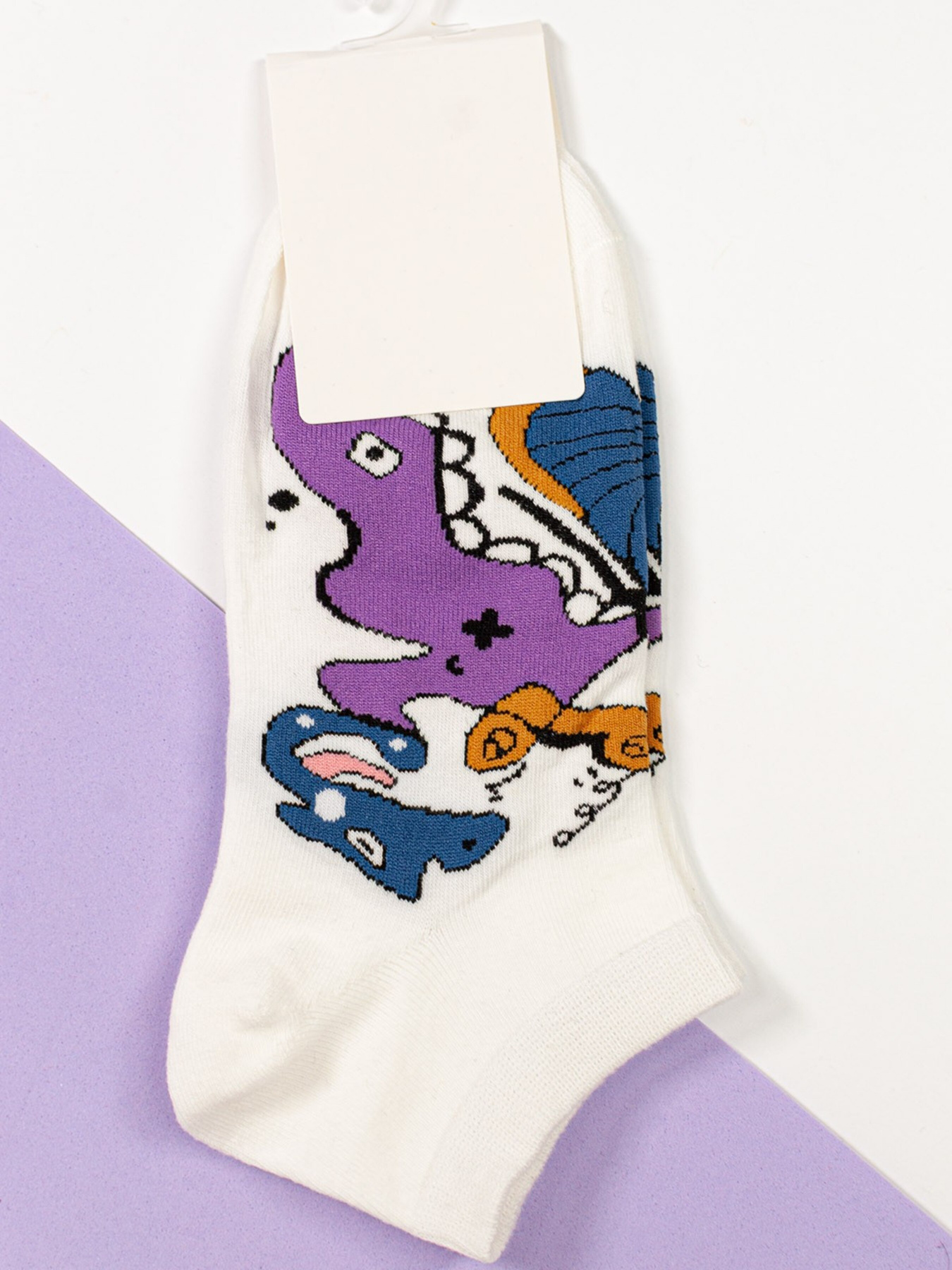 Шкарпетки ISSA Plus модель NS-135_whitelilac Фото