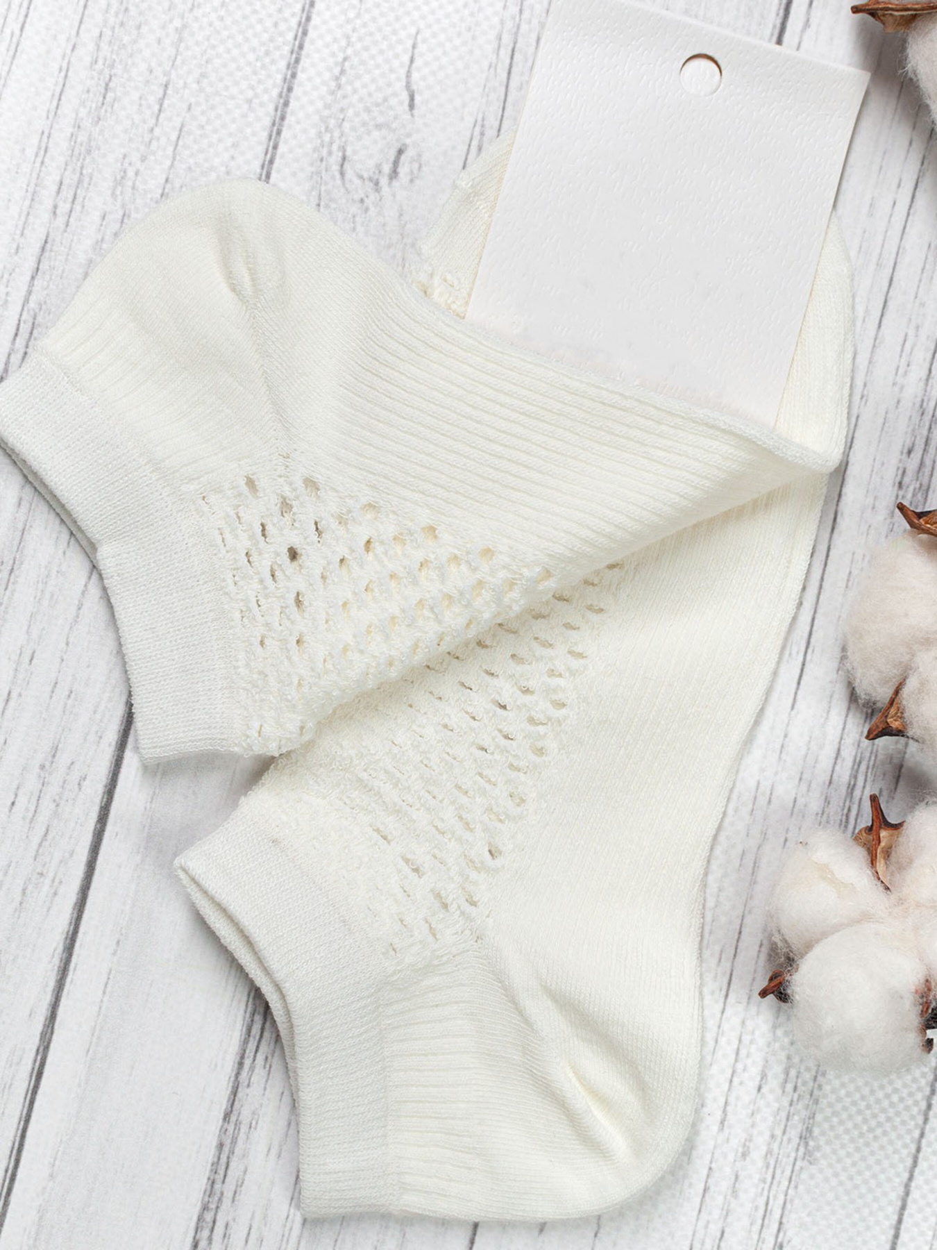 Шкарпетки та гольфи ISSA Plus модель NS-136_milky Фото