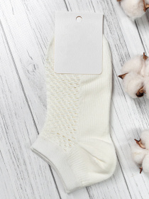 Шкарпетки та гольфи ISSA Plus модель NS-136_milky Фото