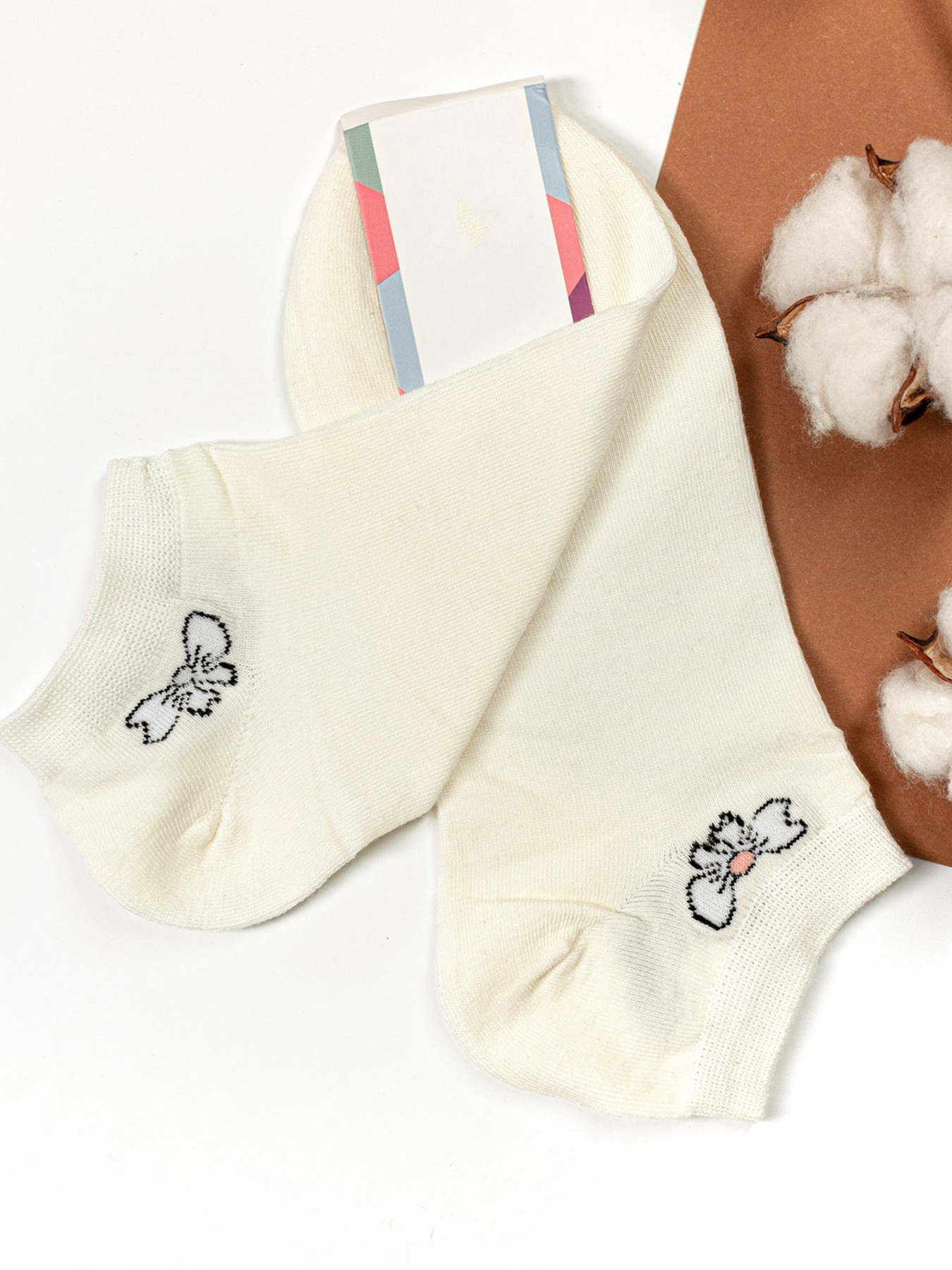 Шкарпетки та гольфи ISSA Plus модель NS-140_milky Фото