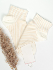 Носки и гольфы ISSA Plus модель NS-76_milky Фото