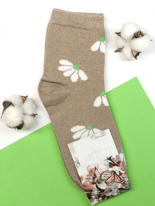 Носки и гольфы ISSA Plus модель NS-89_beige Фото