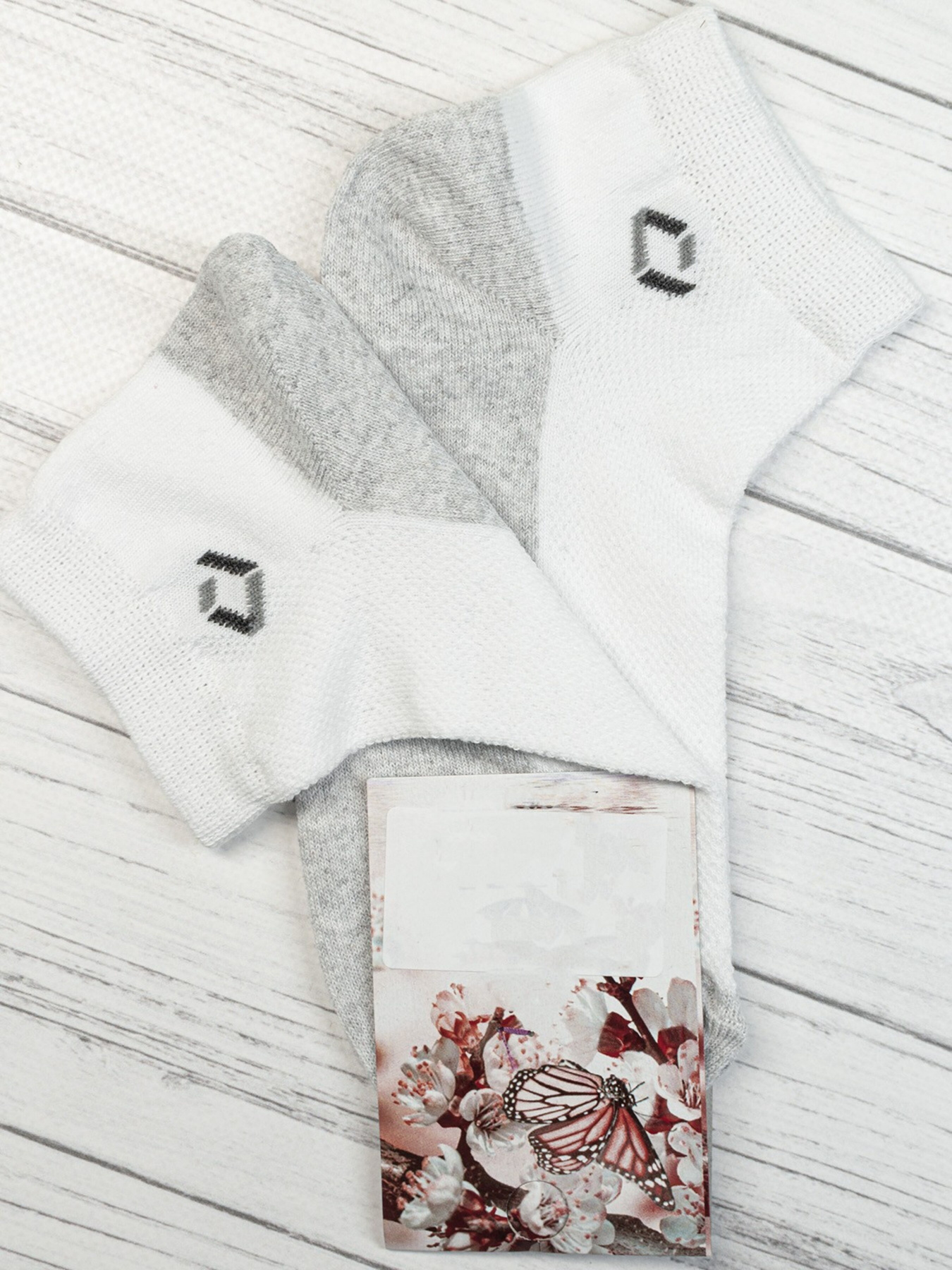 Носки и гольфы ISSA Plus модель NS-93_whitegrey Фото