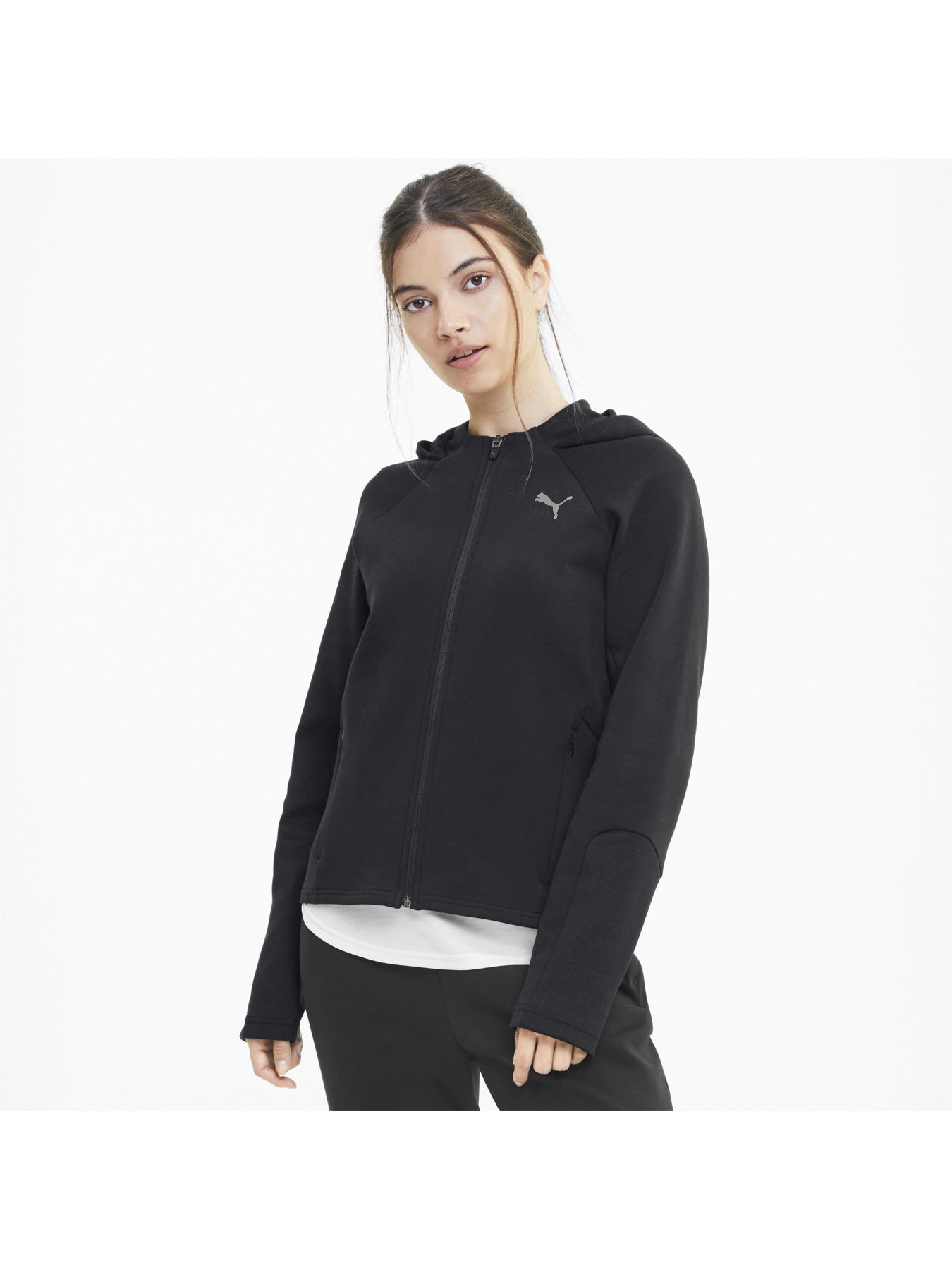 Кофта спортивная PUMA Evostripe Full-Zip Hoodie модель 583532 Фото